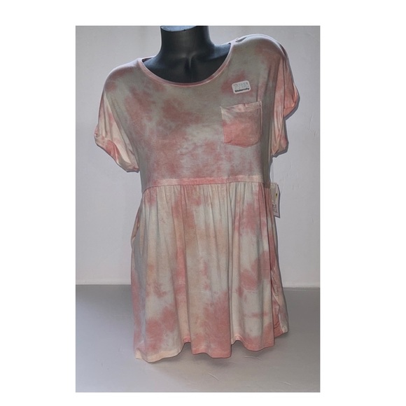 Time And Tru Women's Maternity Babydoll T-Shirt Tie dyed. NWT - Picture 2 of 10